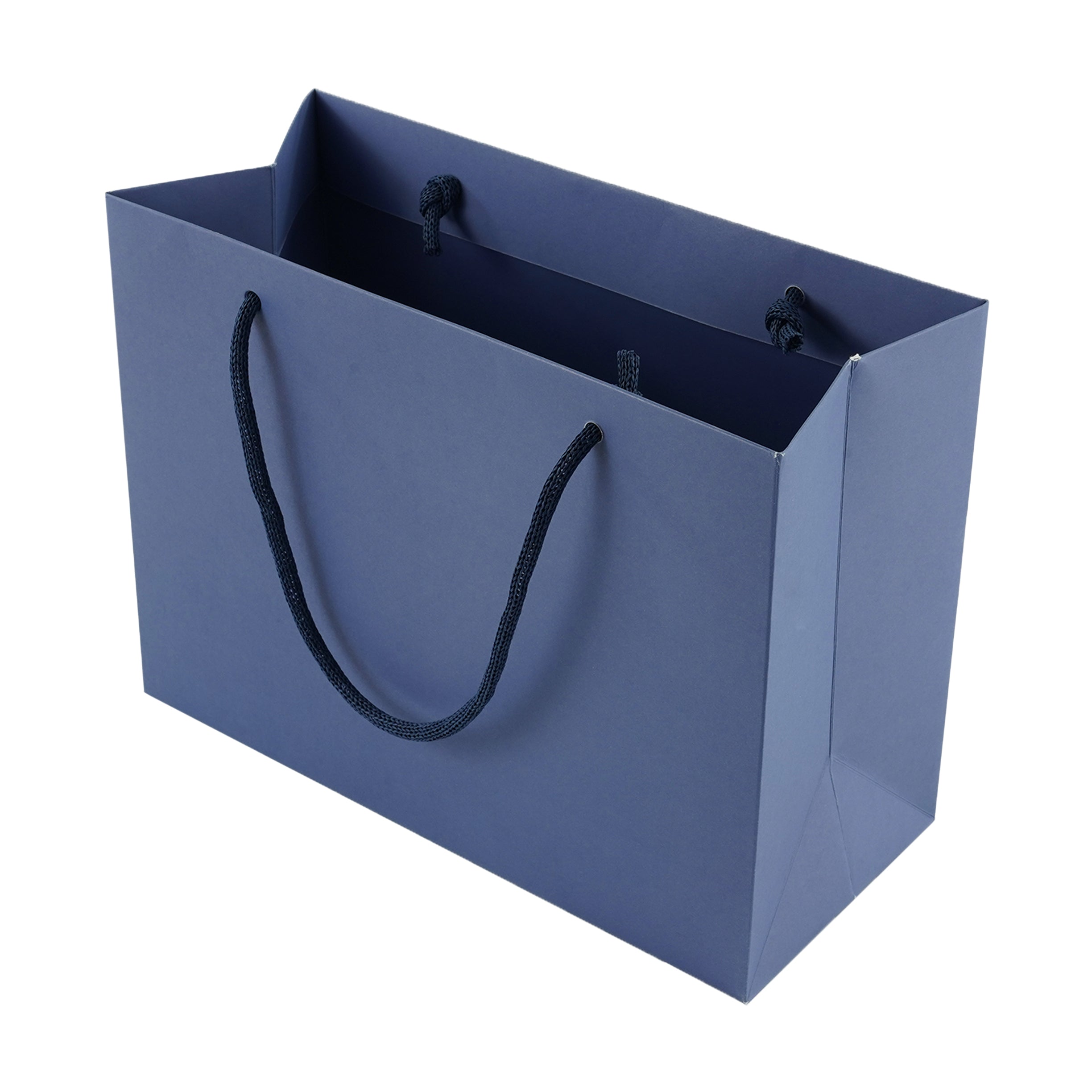 Blue Eco Kraft Gift Bag A5 Size | Landscape Paper Bag | FSC Certified