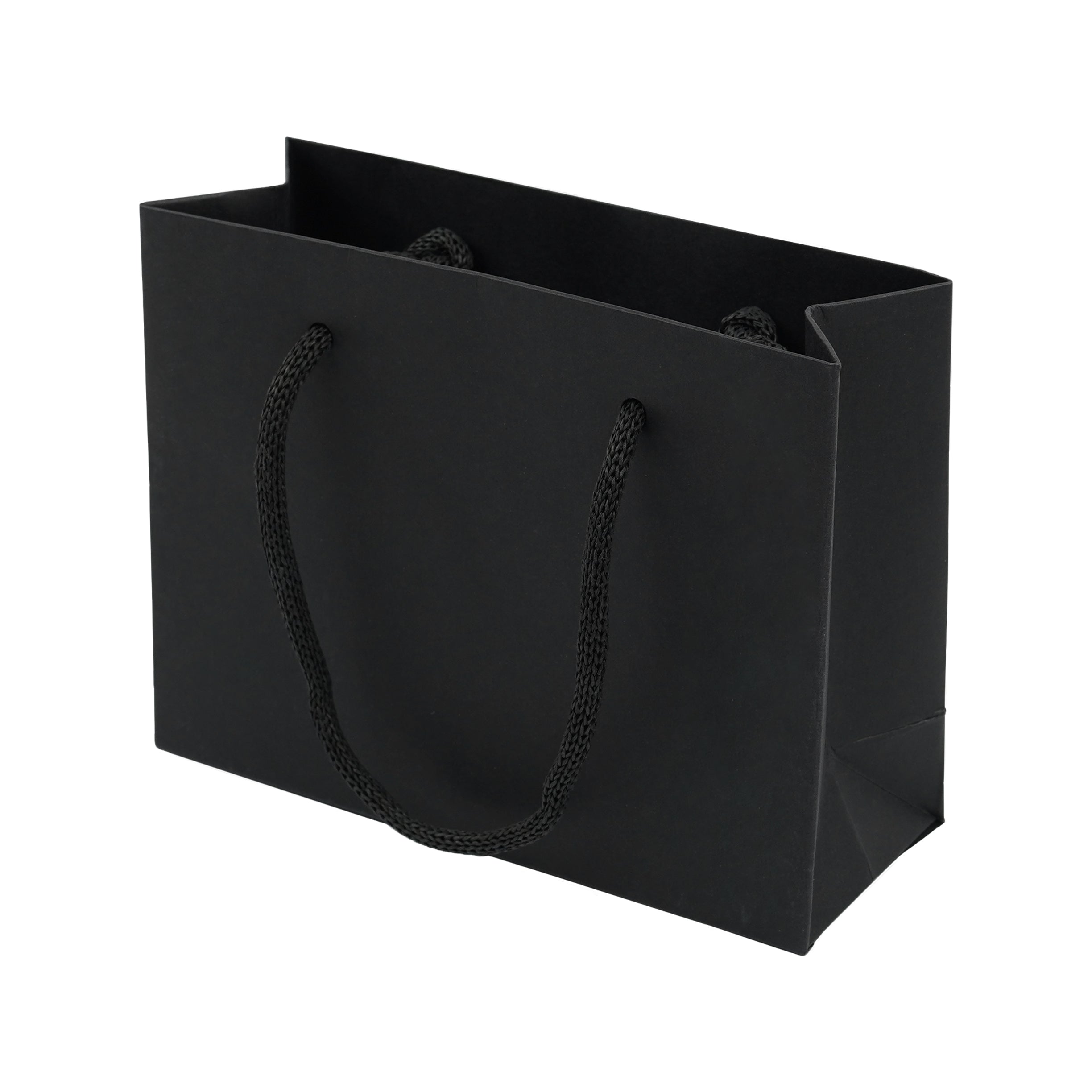 Black Eco Kraft Gift Bag A7 Size | Landscape Paper Bag | FSC Certified