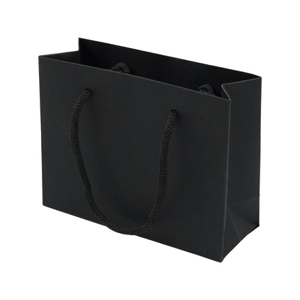 Black Eco Kraft Gift Bag A7 Size | Landscape Paper Bag | FSC Certified