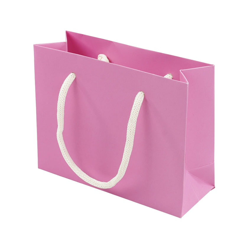 Pink Eco Kraft Gift Bag A7 Size | Landscape Paper Bag | FSC Certified