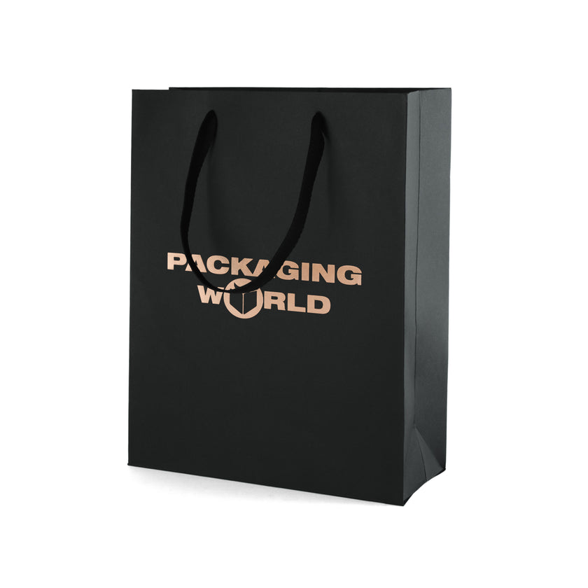 Foil Branded Eco Kraft Gift Bag A4 Portrait Paper Bag