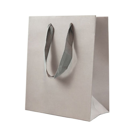 Grey Branded Eco Kraft Gift Bag A5 | Portrait Paper Bag