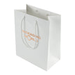 White paper bag with 'Packaging World' logo on a white background