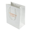 White paper bag with 'Packaging World' logo on a white background