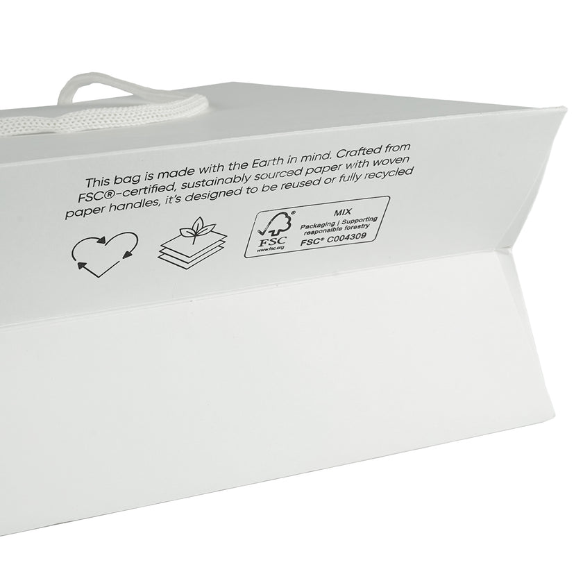 Foil Branded FSC A5 Portrait Eco Kraft Paper Gift Bag