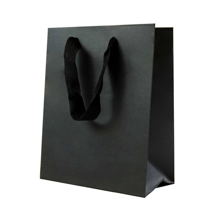 Black Branded Eco Kraft Gift Bag A7 | Portrait Paper Bag