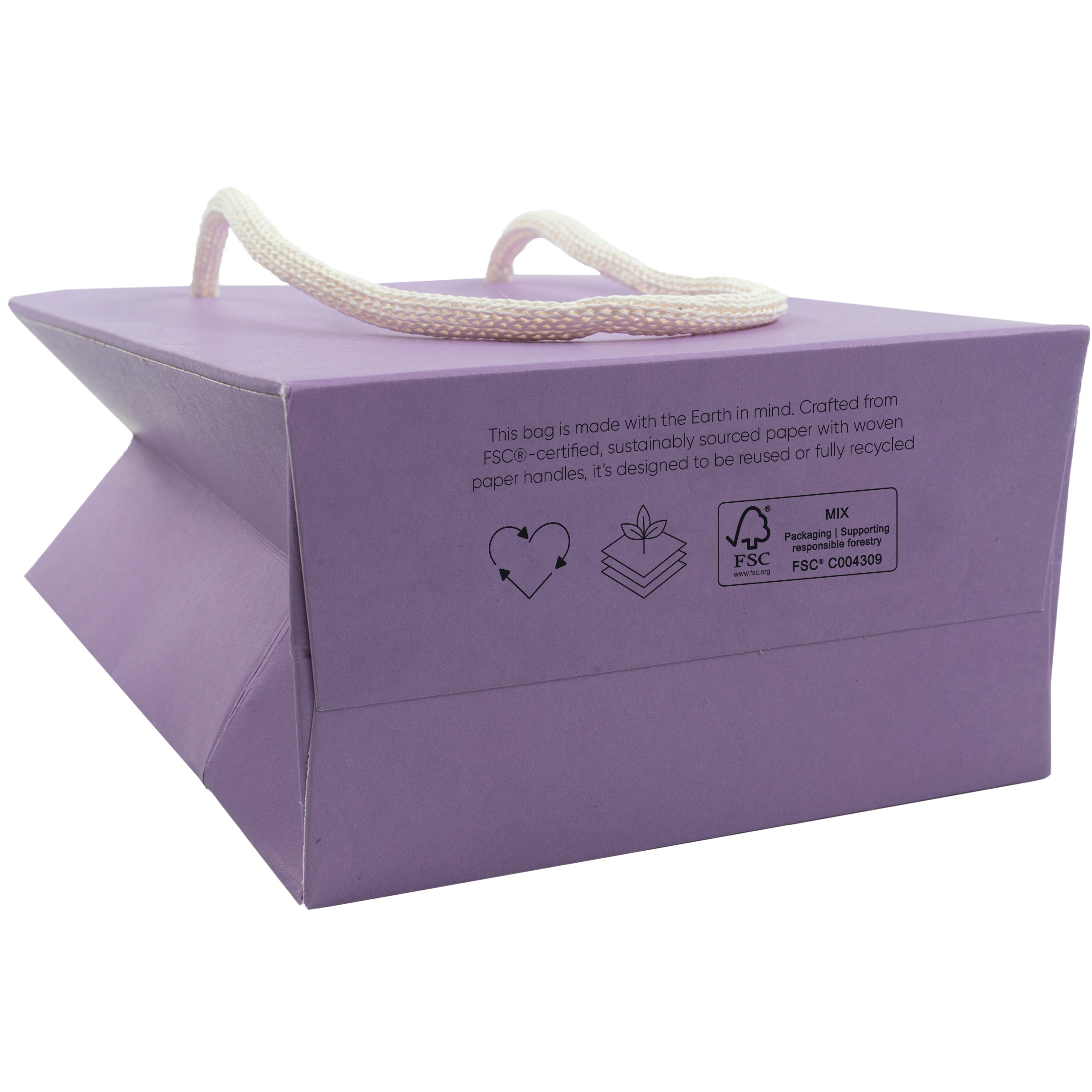 Foil Branded FSC A7 Portrait Eco Kraft Paper Gift Bag