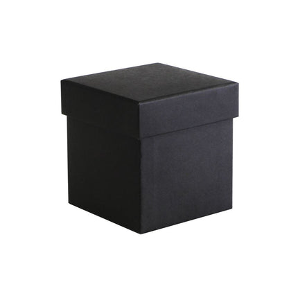 Black Digital Printed Luxury Rigid Candle Gift Box Small | Eco Kraft Box