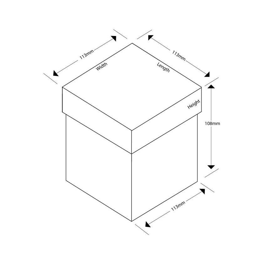 Foil Branded Large Luxury Rigid Candle Gift Box