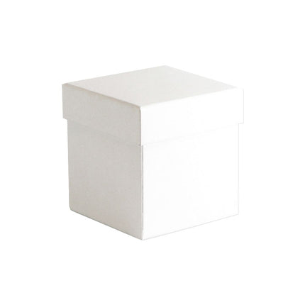 White Digital Printed Luxury Rigid Candle Gift Box Large | Eco Kraft Box