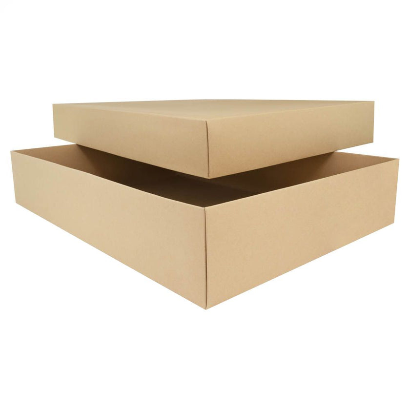 Foil Branded A3 Easy Fold Eco Kraft Self Assembly Gift Box