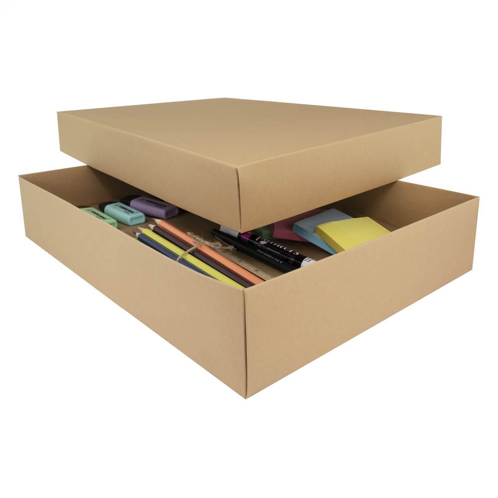 Eco Kraft Gift Box A3 Size | Easy to Assemble | Recyclable – Packaging ...