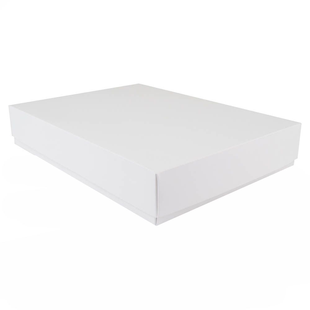 White Branded Eco Kraft Gift Box A4 | Easy Assemble | Recyclable