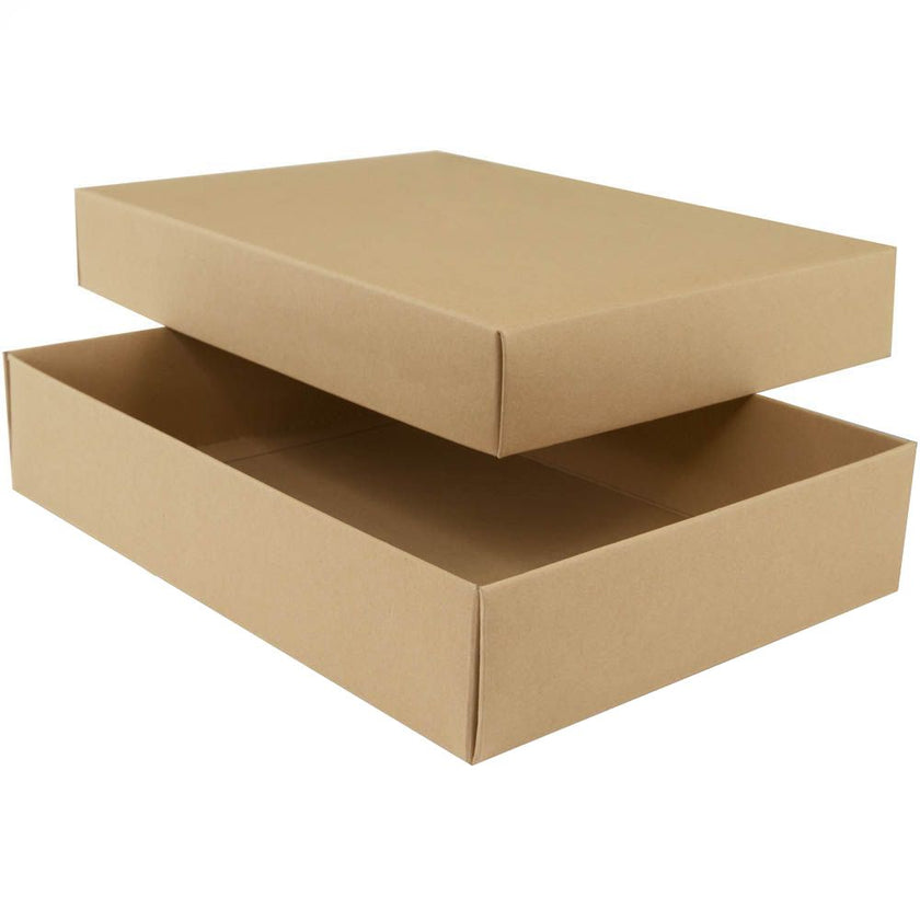 Foil Branded A5 Easy Fold Eco Kraft Self Assembly Gift Box