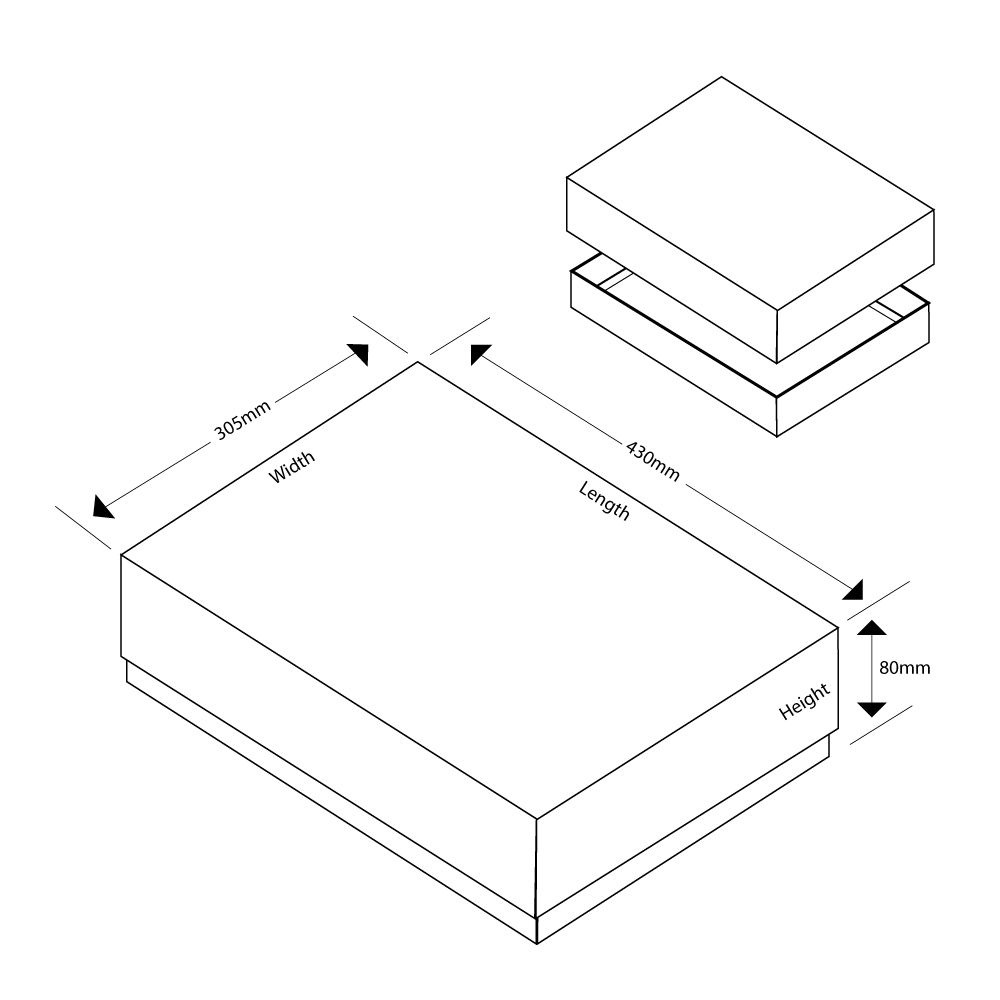 A3 Rectangle Box Matt Laminated Gift Box A3 Size | Easy to Assemble – Packaging World