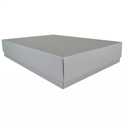 Silver Branded Matt Laminated Gift Box A3 | Easy to Assemble