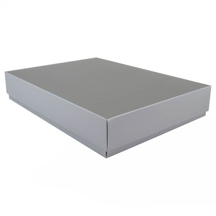Silver Branded Matt Laminated Gift Box A4 | Easy to Assemble