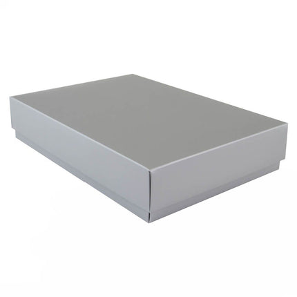 Silver Branded Matt Laminated Gift Box A5 | Easy to Assemble
