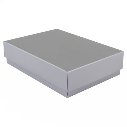 Silver Branded Matt Laminated Gift Box A6 | Easy to Assemble