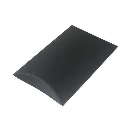 Black Branded Eco Kraft Pillow Box Extra Small | Recyclable