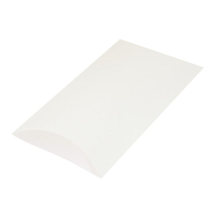 White Branded Eco Kraft Pillow Box Extra Small | Recyclable