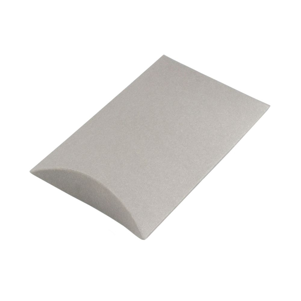 Grey Eco Kraft Pillow Box Small | Recyclable