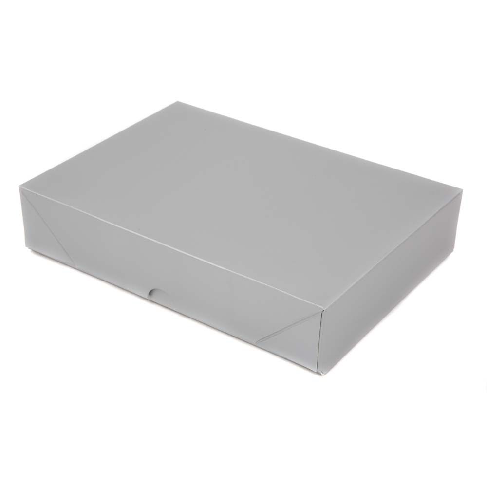 Silver Pop-Up Gift Box A5 Size | Affordable Flat Pack Box