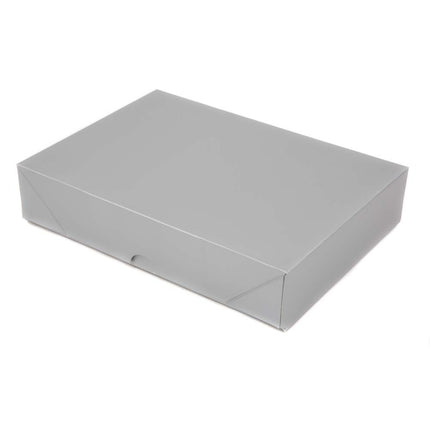 Silver Branded Pop-Up Gift Box A5 | Affordable Flat Pack Box