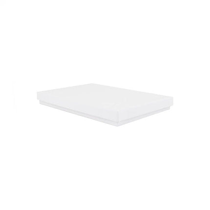 White Branded A6 Thin Luxury Rigid Presentation Gift Box