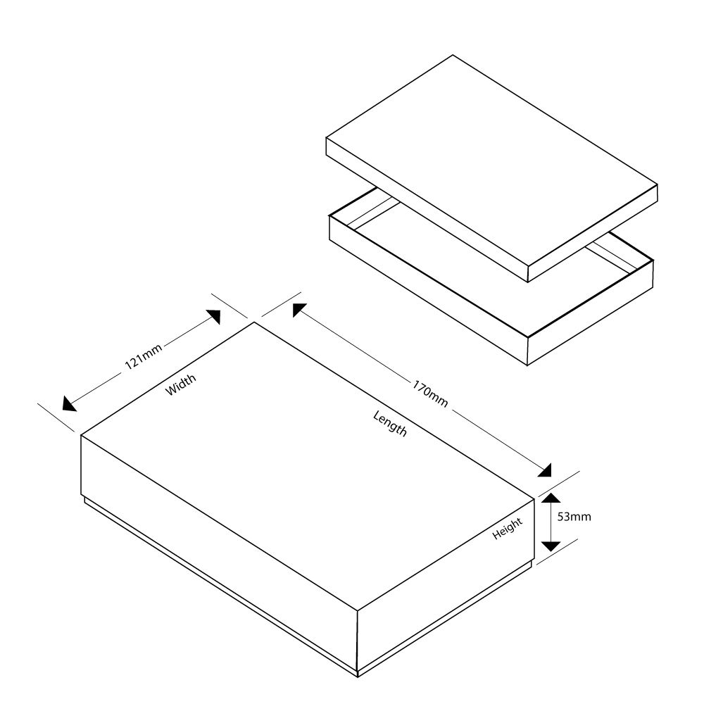 A6 Luxury Rigid Presentation Gift Box (53mm)