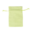 Green Rectangular Cotton Linen Bag Large | Rope Drawstring Bag