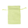 Green Rectangular Cotton Linen Bag Large | Rope Drawstring Bag