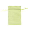 Green Rectangular Cotton Linen Bag Large | Rope Drawstring Bag