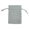 Grey Branded Rectangular Cotton Linen Bag Large | Drawstring Bag
