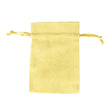 Yellow Rectangular Cotton Linen Bag Large | Rope Drawstring Bag