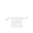 White Square Cotton Linen Bag Extra Small | Cotton Drawstring Bag