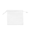 White Square Cotton Linen Bag Medium | Cotton Drawstring Bag