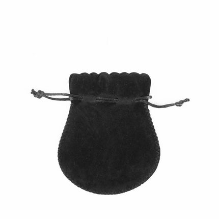 Black Digital Printed Bell Deluxe Velvet Jewellery Gift Bag Small