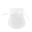 White Branded Bell Deluxe Velvet Jewellery Gift Bag Small