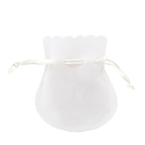 White Bell Deluxe Velvet Jewellery Gift Bag Small | Anti-tarnish