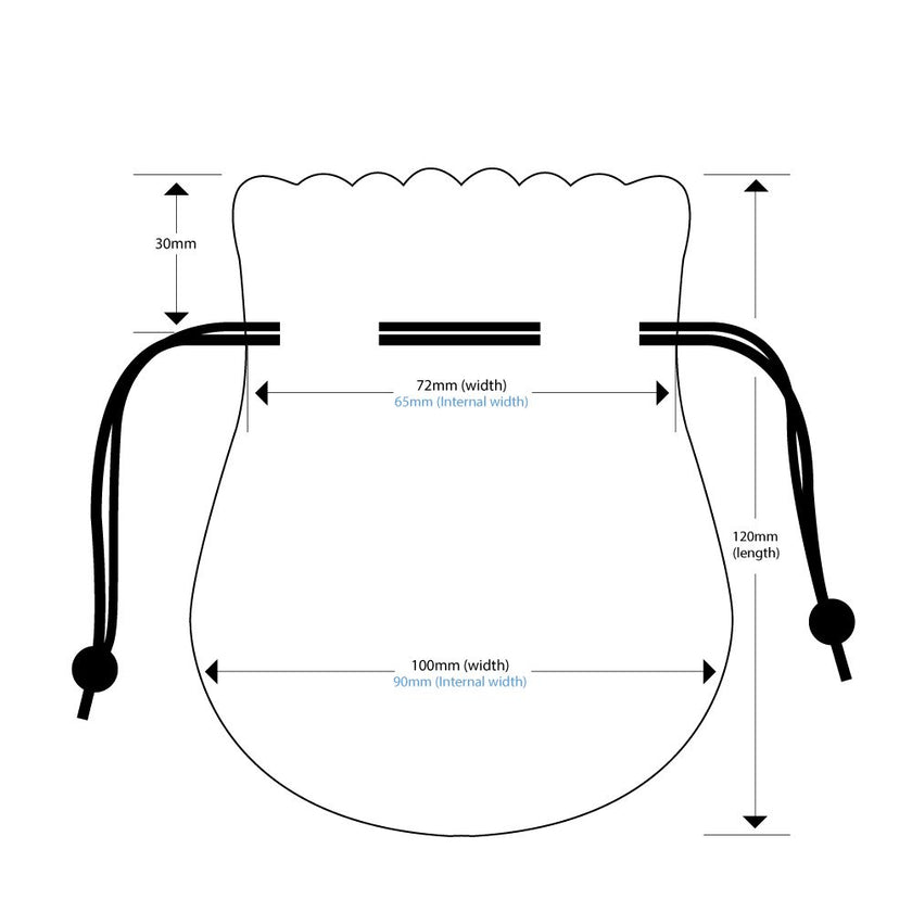 Medium Bell Deluxe Velvet Pouch