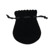 Black Branded Bell Deluxe Velvet Jewellery Gift Bag Medium