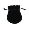 Black Branded Bell Deluxe Velvet Jewellery Gift Bag Medium