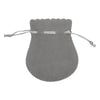 Grey Branded Bell Deluxe Velvet Jewellery Gift Bag Medium