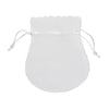 White Branded Bell Deluxe Velvet Jewellery Gift Bag Medium