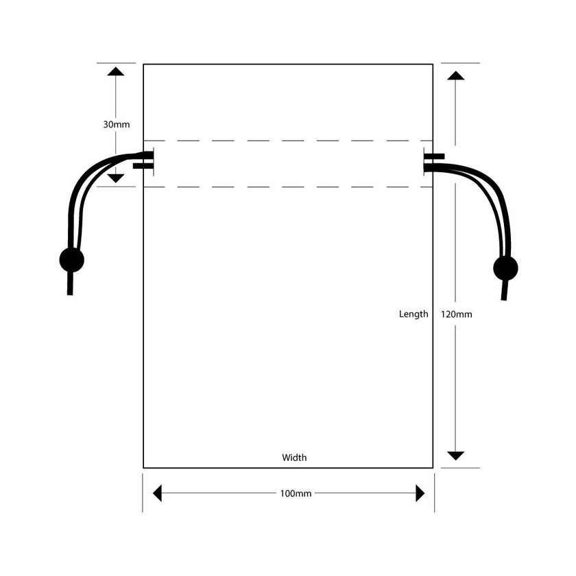 Medium Rectangular Deluxe Velvet Pouch