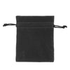 Black Deluxe Velvet Bag Medium | Rectangular Drawstring Bag