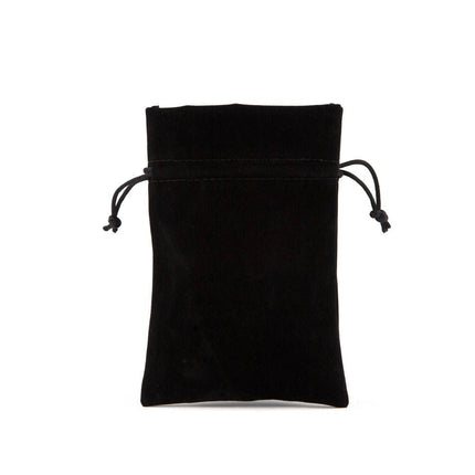 Black Deluxe Velvet Bag Large | Rectangular Drawstring Bag