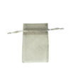 Silver Premium Organza Gift Bags Small | Satin Drawstring Pouch
