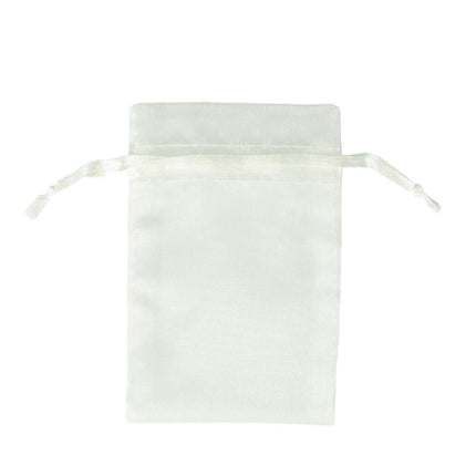 White Premium Organza Gift Bags Medium | Satin Drawstring Pouch